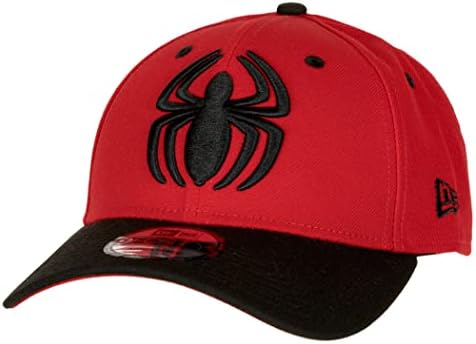 Crno-crveni podesivi šešir s logotipom Spider-Man-a nove ere dugačak 9 stopa