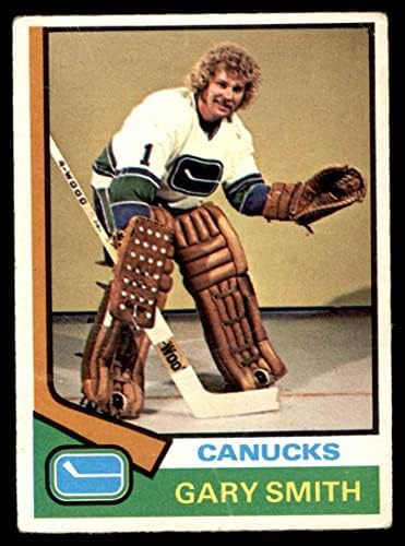 1974. O-Pee-Chee NHL 22 Gary Smith Vancouver Canucks Dean's Cards 2-Dobre Canucks