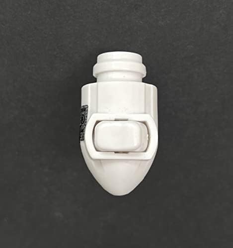 Porculanski utikač za vrtno noćno svjetlo s prekidačem u bijeloj boji