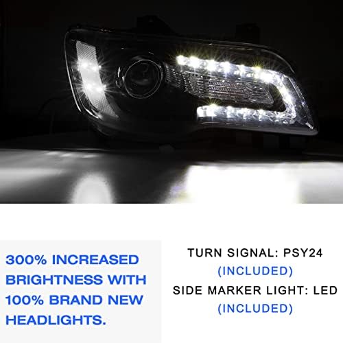 Sklop prednjih svjetala vozila s LED sustavom BBC kompatibilan je s 11-23 žarulje projektora BBC 300 uključene u paket, crno kućište