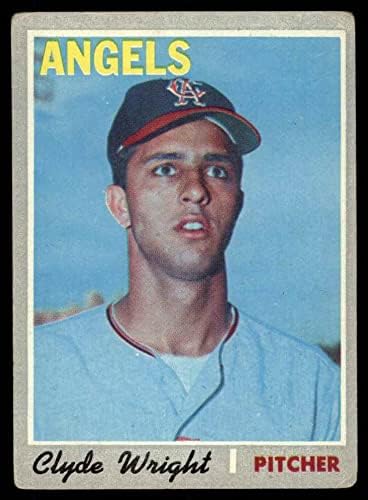 1970. Topps 543 Clyde Wright Los Angeles Angels Dobri anđeli