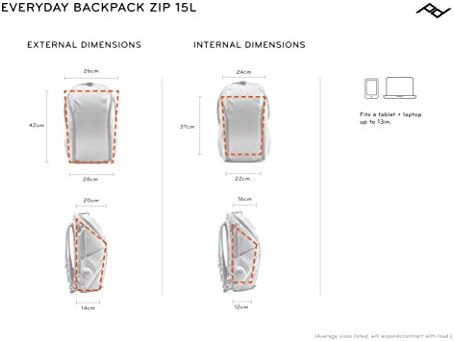 Vrhunski dizajn svakodnevni ruksak zip 15l ponoć, ručni ruksak s rukavom za prijenosno računalo