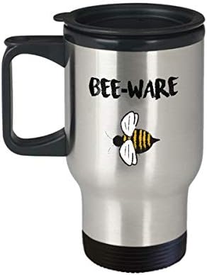 Smiješni pčelar 14oz izolirana putnička šalica - pčelar - Jedinstveni inspirativni sarkazam poklon za muškarce žene žene
