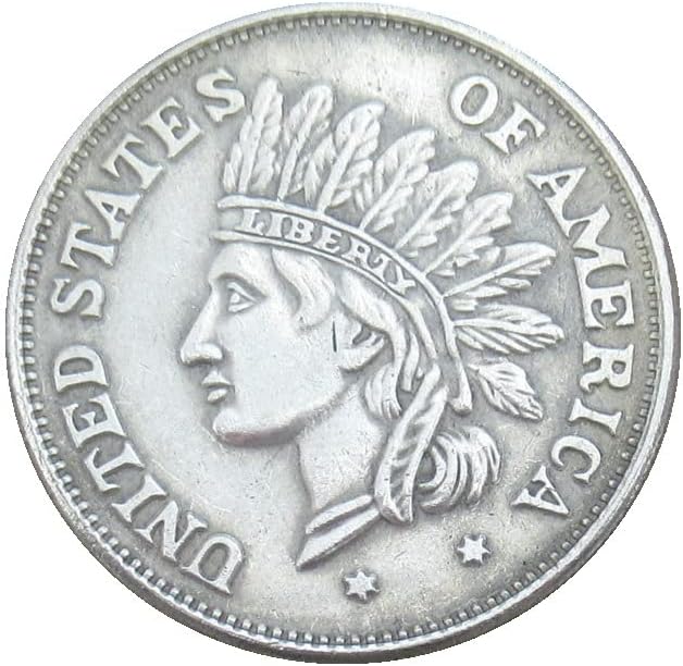US $ 1 komemorativni novčić 1851. Strani kopija srebrno pozlaćeno