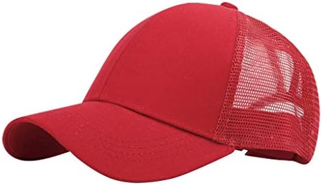 Unisex u boji šešir otvorena solidna bejzbol kapica Vanjska kapica za sunce prozračne šešire za pranje mrežice bejzbolske kape dame