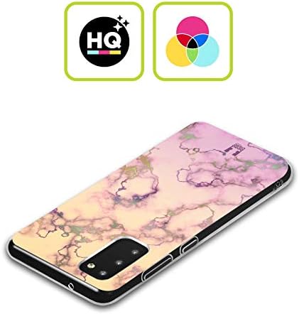 Dizajn za glavu lila i krema iridiscentni mramorni meki gel futrola kompatibilna sa Samsung Galaxy A13 5G