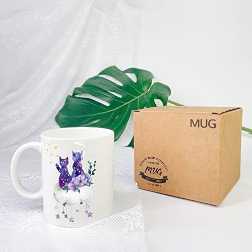 FOECBIR KERAMIKA Velika šalica za kavu s ručicom, smiješne personalizirane ogromne šalice za čaj za ured i dom, 11 oz, tazas personalizadas