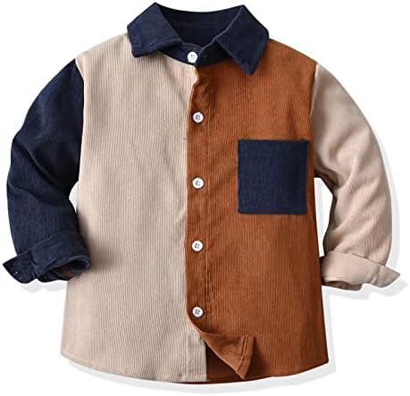 Dječaci mališana dugih rukava zima jesenski košulja kaput premaši za bebe odjeću patchwork colors fleece baby boy mišićni tinejdžer