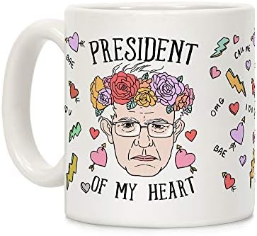 Bernie: predsjednik mog srca bijela keramička šalica za kavu od 11 unci