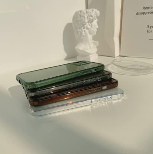 Ztofera futrola za iPhone 12 Pro 6,1 inč, čist mekani silikonski odbojnik zaštitni retro u boji prozirna futrola otporna na udarce