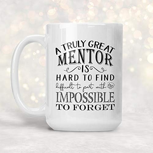 Teško je pronaći uistinu sjajnog mentora šalica za kavu je najbolja ideja za mentorstvo učitelja, šefa, vršnjaka, muškarca ili žene