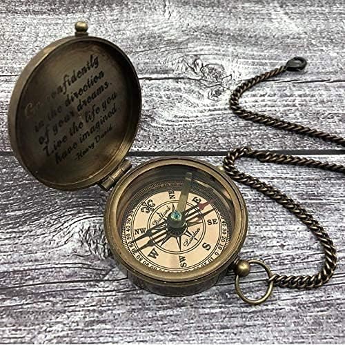 Antički džepni kompas 6 dizajna sunčanog oca Dan majke, najbolji poklon za Valentinovo, personalizirani kompas, ugravirani nautički