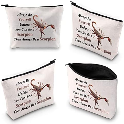 WZMPA Smiješna SCORPION COSMETIC SMEKUP TOG BORK SCORPION Ljubitelj poklon uvijek budite sami, osim ako ne možete biti škorpion, tada